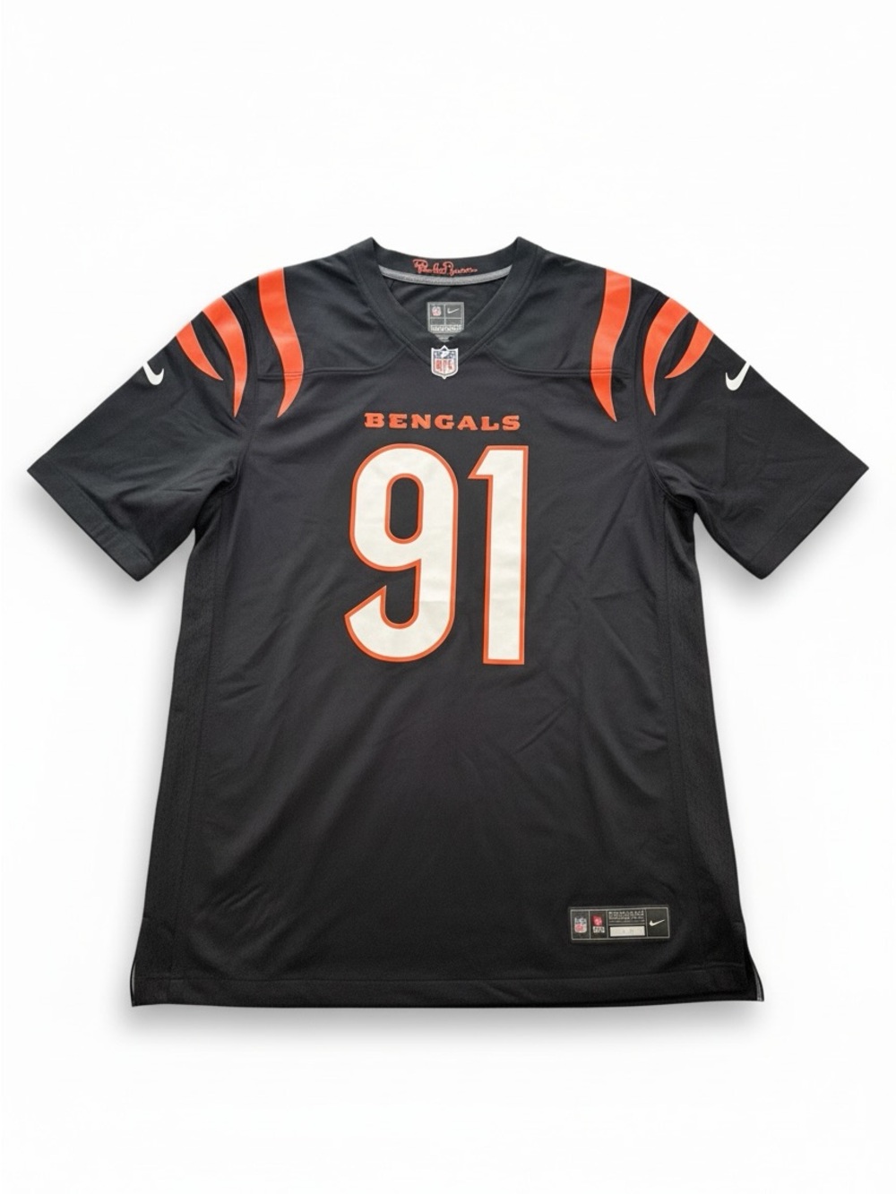 NWT Cincinnati Bengals Trey Hendrickson #91 authentic Nike Jersey size Lrg